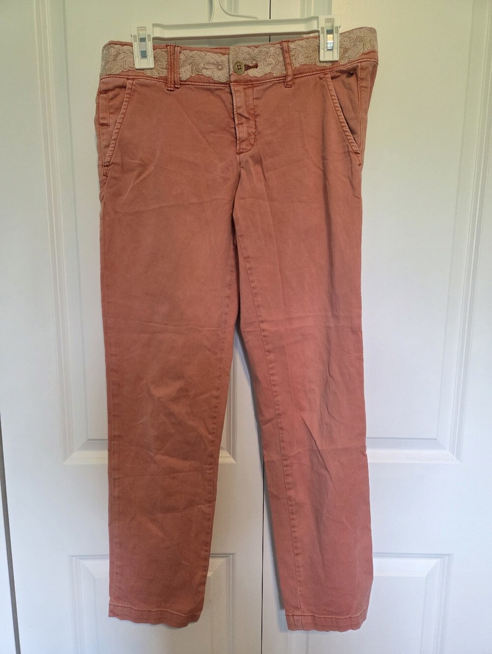 Pilcro and the Letterpress Peach Pants